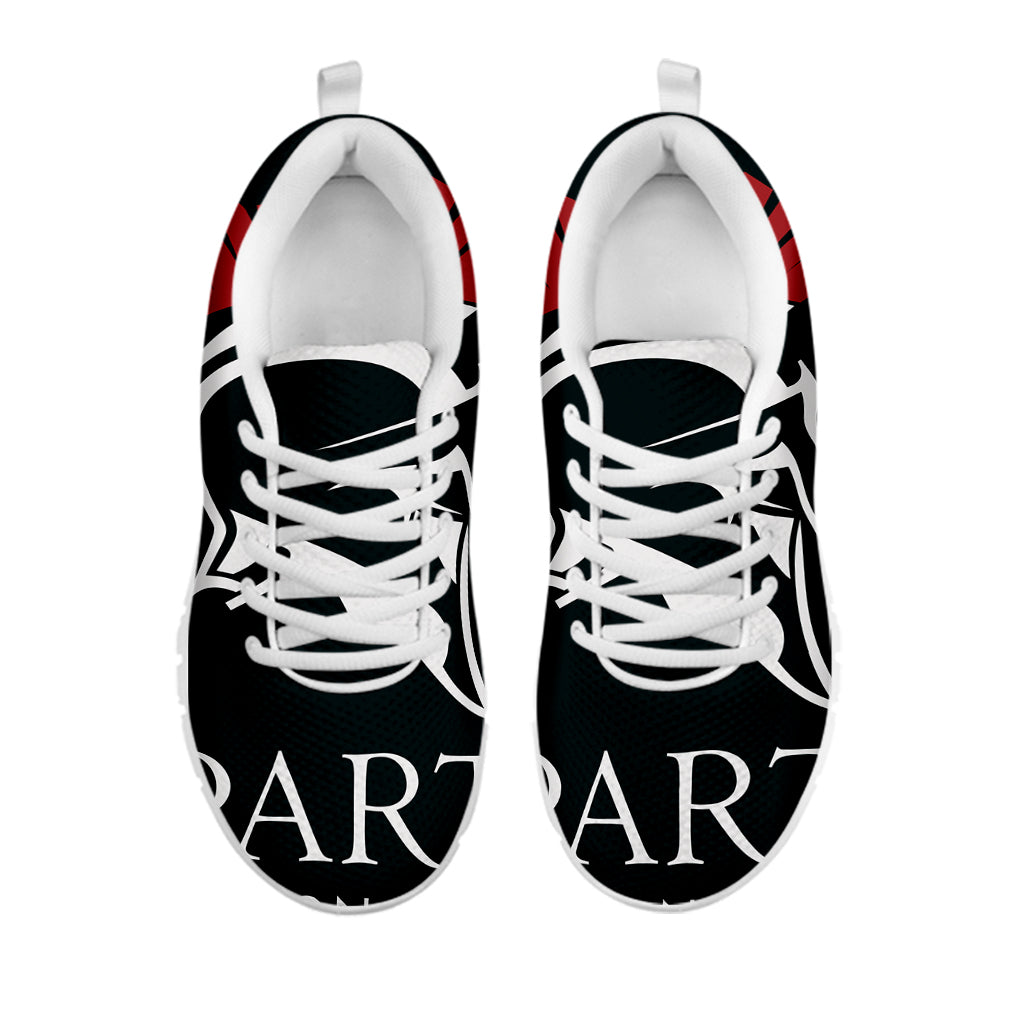 Spartan Molon Labe Print White Sneakers