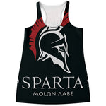 Spartan Molon Labe Print Women's Racerback Tank Top