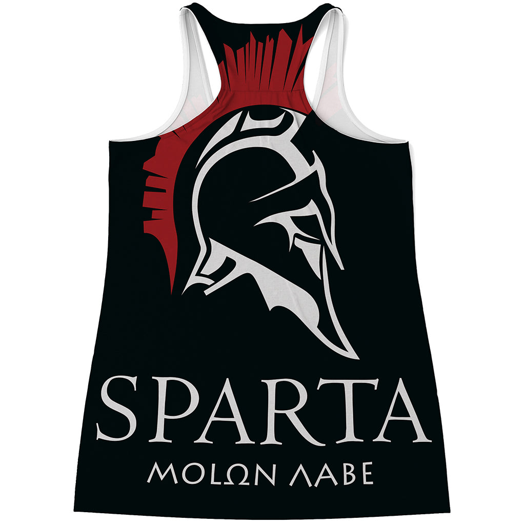 Spartan Molon Labe Print Women's Racerback Tank Top
