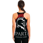Spartan Molon Labe Print Women's Racerback Tank Top