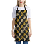 Spartan Warrior Helmet Pattern Print Apron