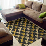 Spartan Warrior Helmet Pattern Print Area Rug