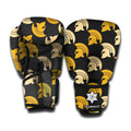 Spartan Warrior Helmet Pattern Print Boxing Gloves