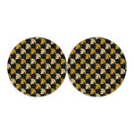 Spartan Warrior Helmet Pattern Print Car Coasters