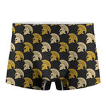 Spartan Warrior Helmet Pattern Print Men's Boxer Briefs