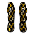 Spartan Warrior Helmet Pattern Print Muay Thai Shin Guards