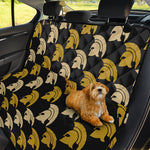 Spartan Warrior Helmet Pattern Print Pet Car Back Seat Cover