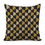 Spartan Warrior Helmet Pattern Print Pillow Cover