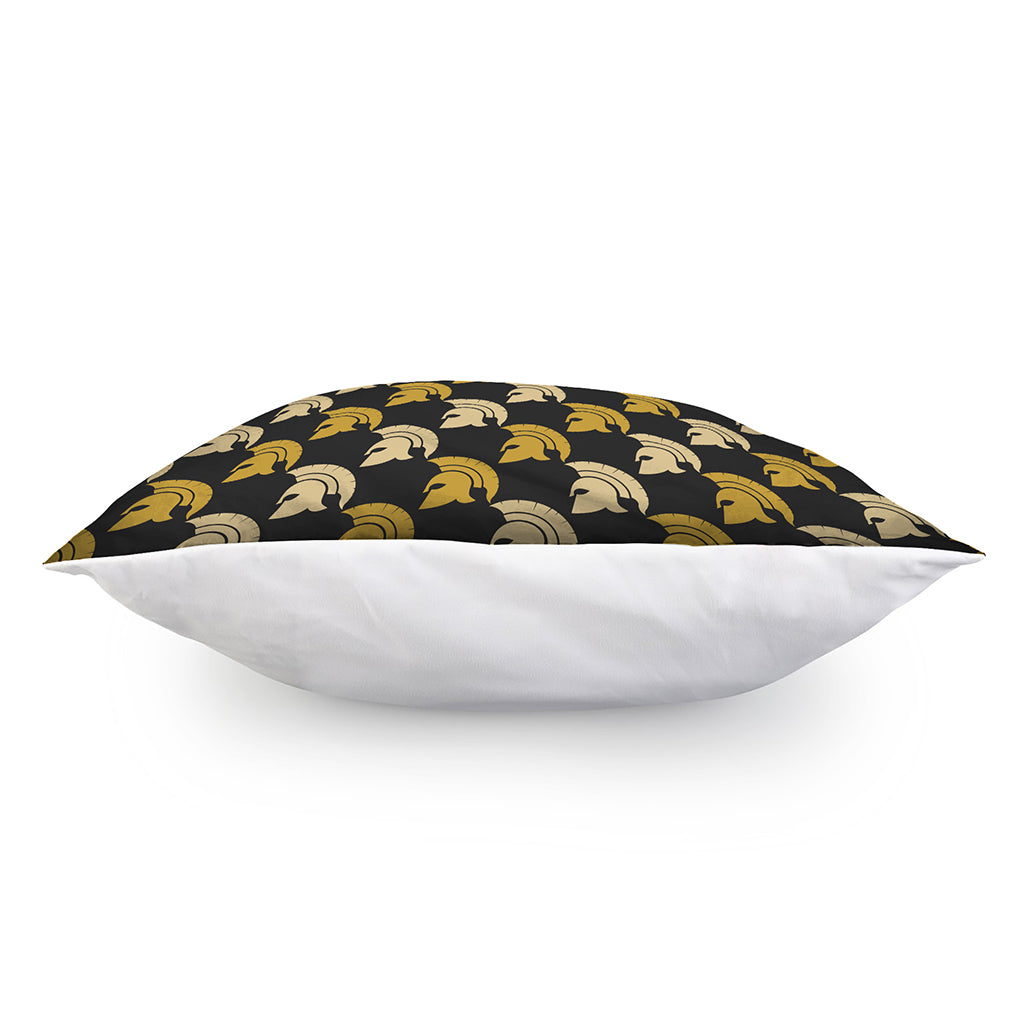 Spartan Warrior Helmet Pattern Print Pillow Cover