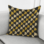 Spartan Warrior Helmet Pattern Print Pillow Cover