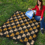 Spartan Warrior Helmet Pattern Print Quilt