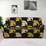 Spartan Warrior Helmet Pattern Print Sofa Cover