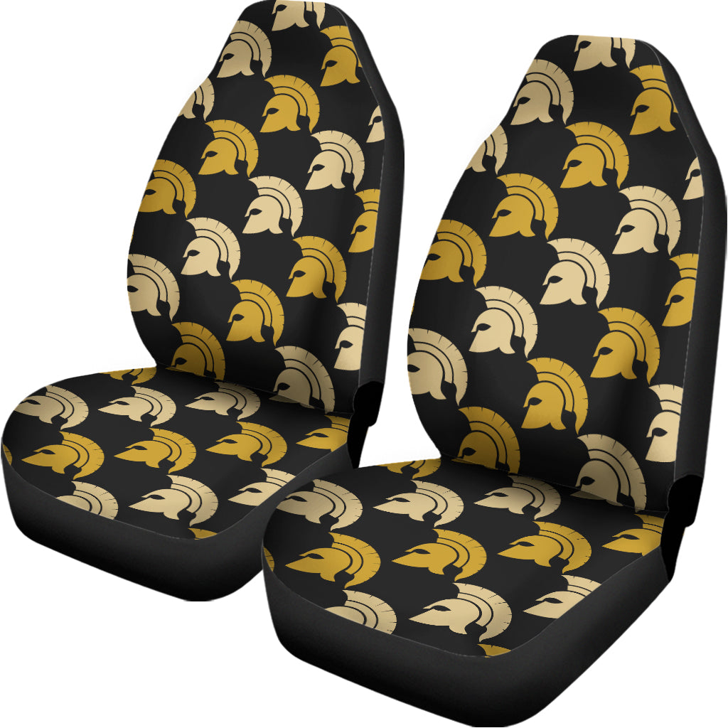 Spartan Warrior Helmet Pattern Print Universal Fit Car Seat Covers