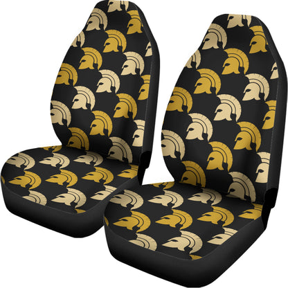 Spartan Warrior Helmet Pattern Print Universal Fit Car Seat Covers