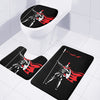 Spartan Warrior Print 3 Piece Bath Mat Set