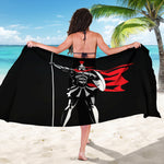 Spartan Warrior Print Beach Sarong Wrap