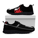 Spartan Warrior Print Black Sneakers