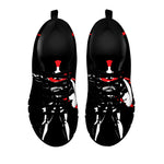 Spartan Warrior Print Black Sneakers