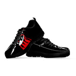 Spartan Warrior Print Black Sneakers