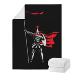Spartan Warrior Print Blanket
