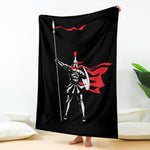 Spartan Warrior Print Blanket