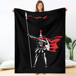Spartan Warrior Print Blanket