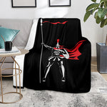 Spartan Warrior Print Blanket