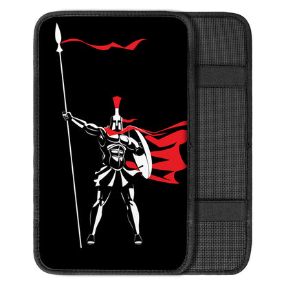 Spartan Warrior Print Car Center Console Cover