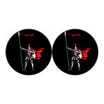 Spartan Warrior Print Car Coasters
