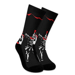 Spartan Warrior Print Crew Socks
