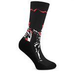 Spartan Warrior Print Crew Socks