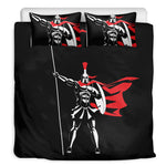 Spartan Warrior Print Duvet Cover Bedding Set