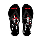 Spartan Warrior Print Flip Flops
