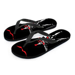 Spartan Warrior Print Flip Flops