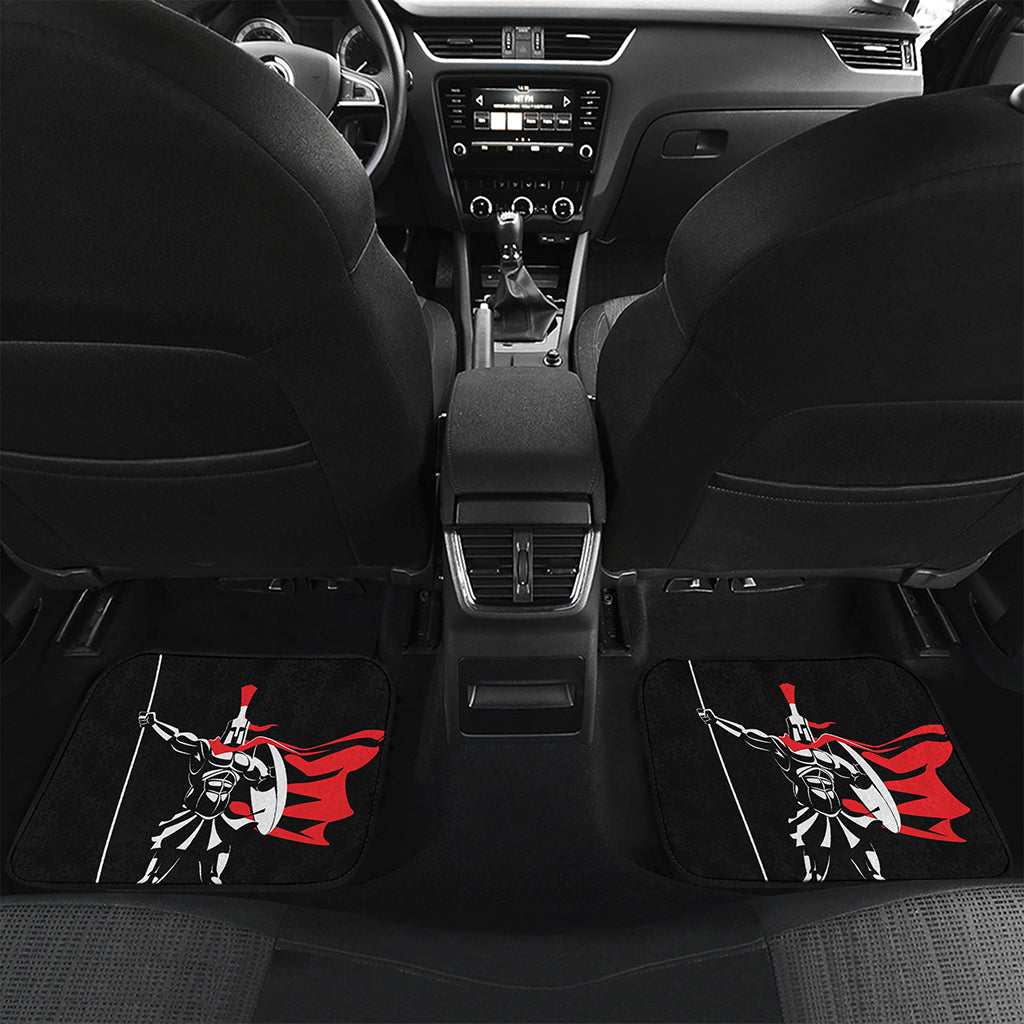 Spartan Warrior Print Front and Back Car Floor Mats