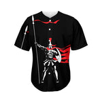 Spartan Warrior Print Men's Baseball Jersey