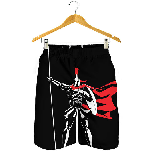 Spartan Warrior Print Men's Shorts