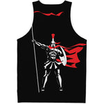 Spartan Warrior Print Men's Tank Top