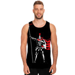 Spartan Warrior Print Men's Tank Top