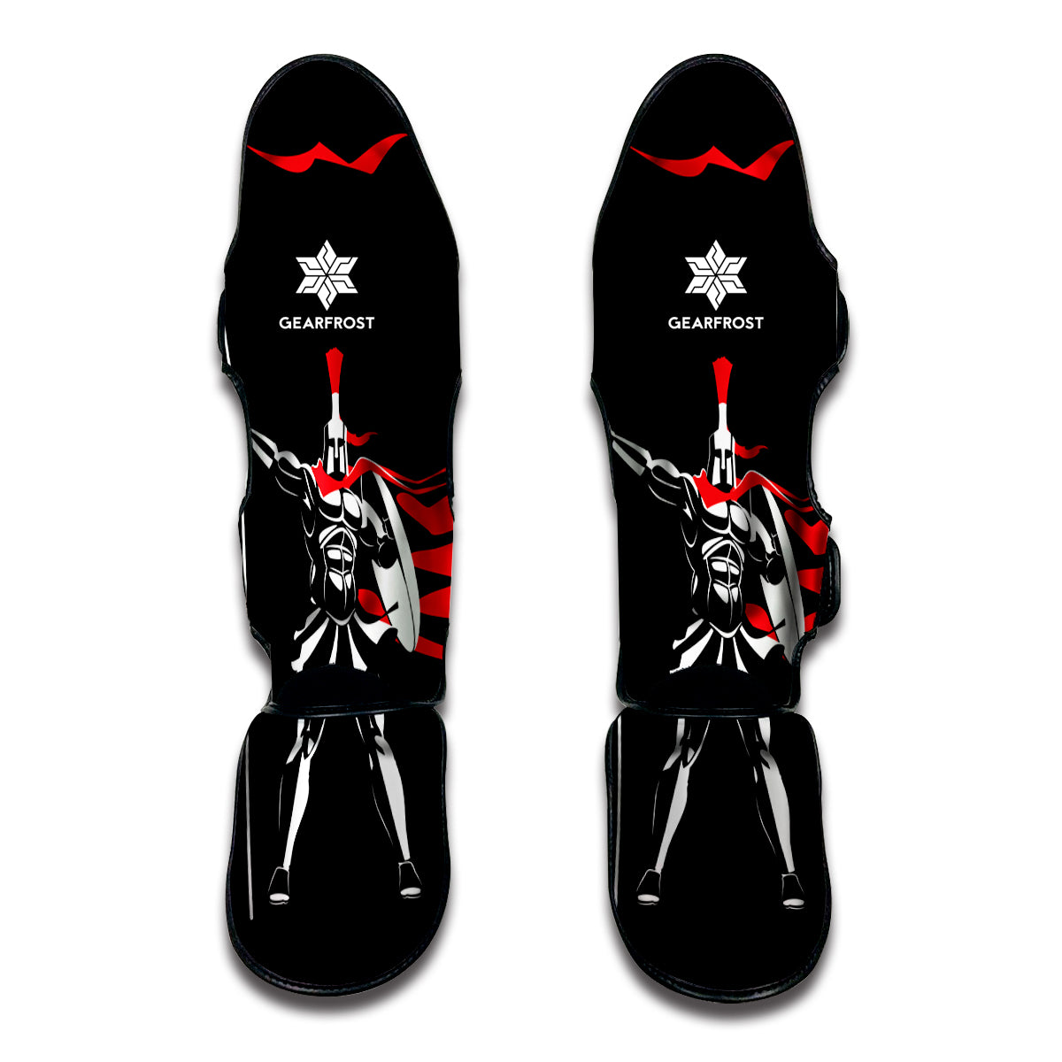 Spartan Warrior Print Muay Thai Shin Guard