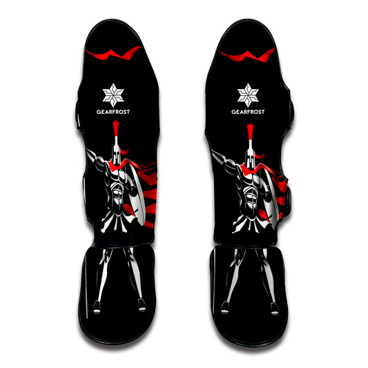 Spartan Warrior Print Muay Thai Shin Guard