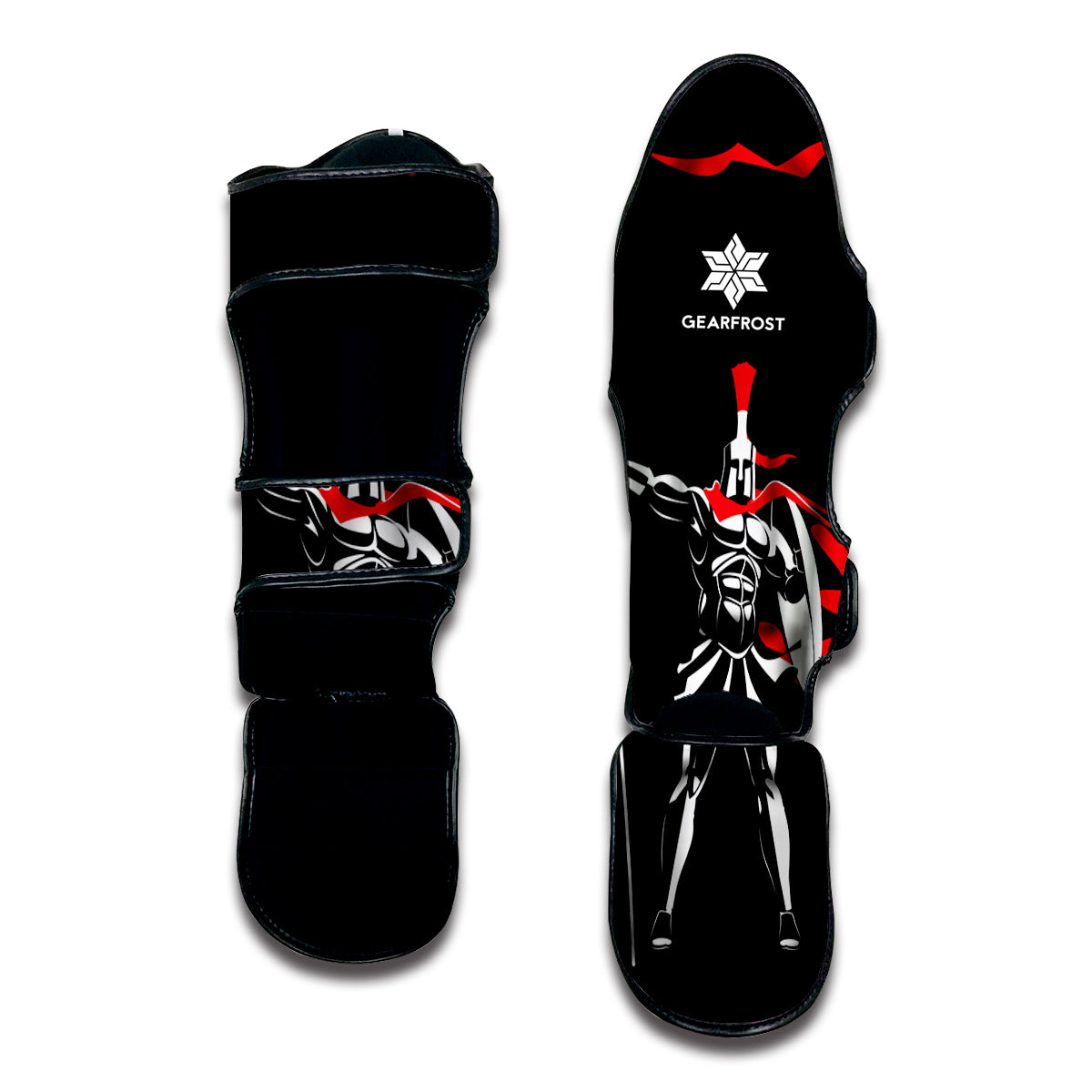 Spartan Warrior Print Muay Thai Shin Guard
