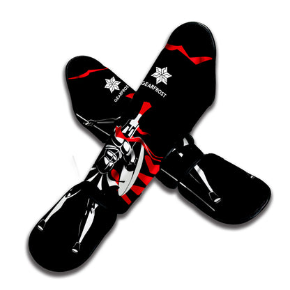Spartan Warrior Print Muay Thai Shin Guard