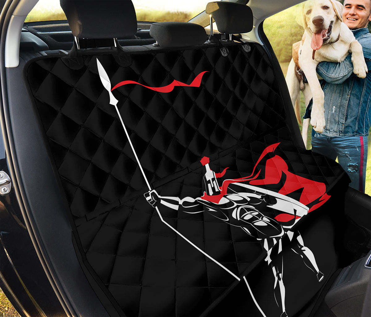 Spartan Warrior Print Pet Car Back Seat Cover