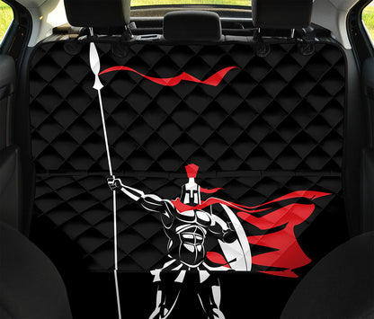 Spartan Warrior Print Pet Car Back Seat Cover