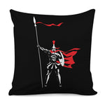 Spartan Warrior Print Pillow Cover