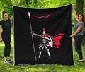 Spartan Warrior Print Quilt