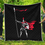 Spartan Warrior Print Quilt