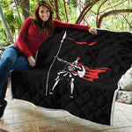 Spartan Warrior Print Quilt