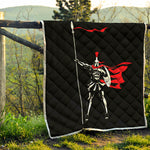 Spartan Warrior Print Quilt